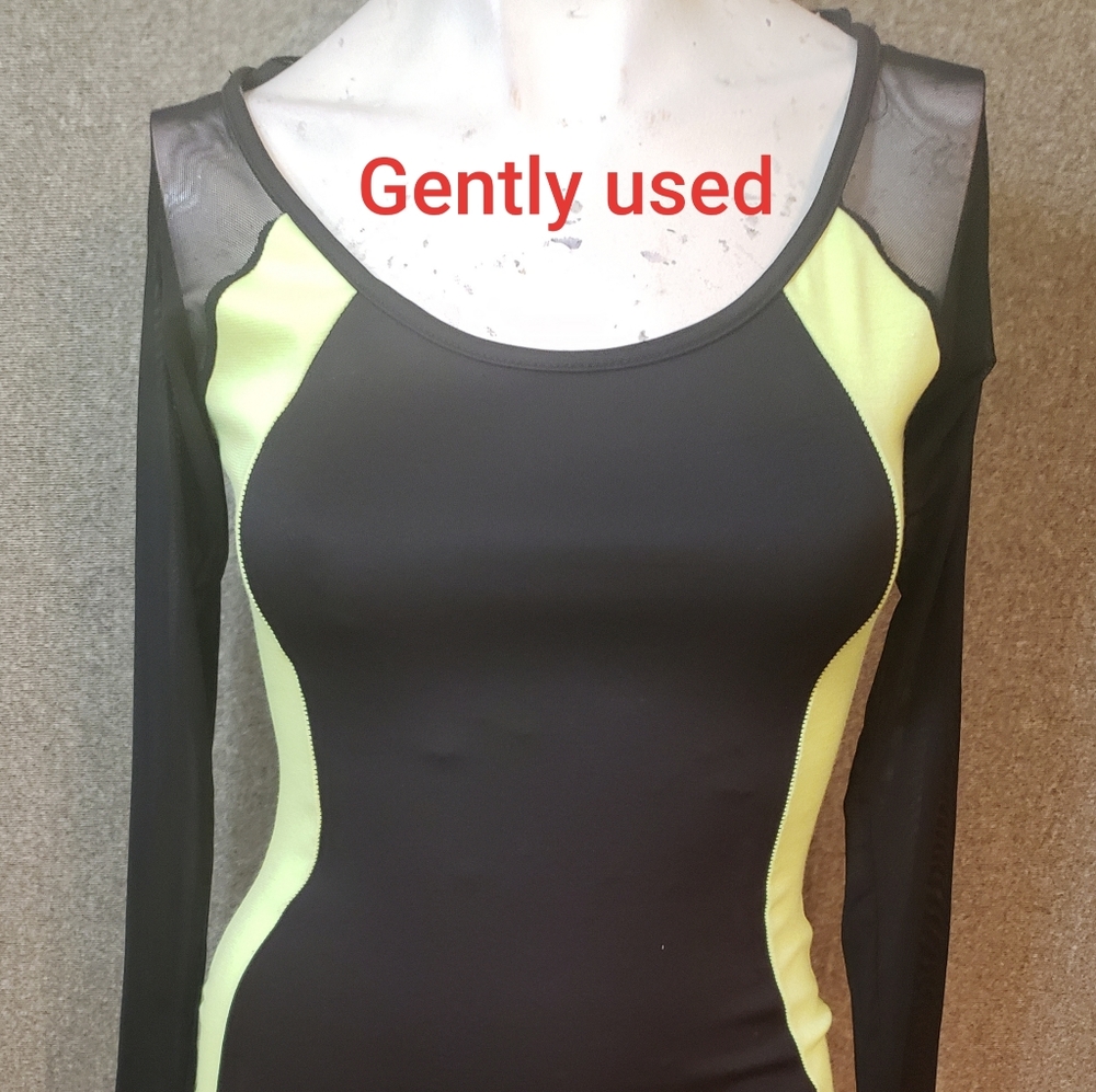 Sheer sleeve mini dress